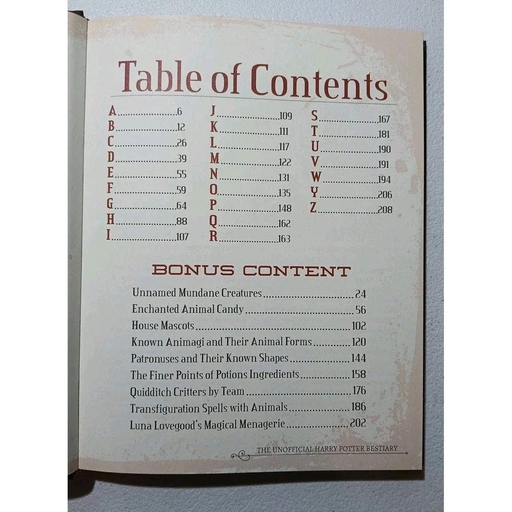 Bundle-HARRY POTTER Bestiary -Ultimate Wizarding World Guide Magical Studies#B51